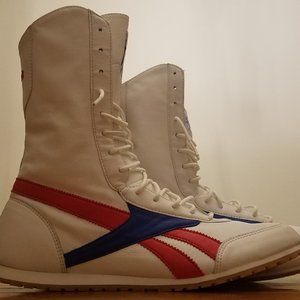 Vintage 80's Reebok Classic Wrestling Shoes Size 11 - Very Nice Patriotic Retro